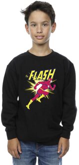 DC Comics Jongens The Flash Hardloop Sweatshirt (Zwart) - maat 5-6J / 110-116cm