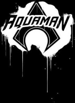 DC Comics Justice League Graffiti Aquaman Hoodie - Black - S - Zwart