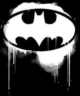 DC Comics Justice League Graffiti Batman Men's T-Shirt - Black - 3XL - Zwart