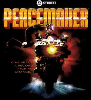 DC Comics Peacemaker Action Star Unisex T-Shirt - Black - M Zwart