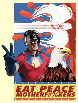 DC Comics Peacemaker Eat Peace Motherf#%kers Unisex T-Shirt - Cream - S Crème