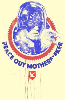 DC Comics Peacemaker Peace Out Motherf#%ker Unisex T-Shirt - Cream - L Crème