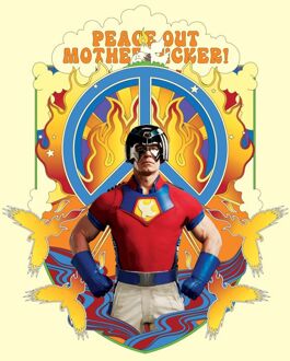 DC Comics Peacemaker Peace Out Motherf#%ker! Unisex T-Shirt - Cream - XL Crème