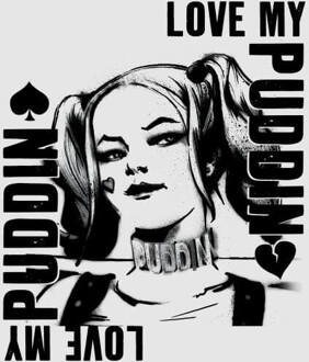 DC Comics Suicide Squad Harley Love Puddin Dames T-shirt - Grijs - 4XL