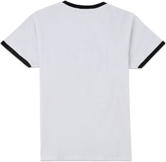 DC Comics Superman Daily Planet Unisex Ringer T-Shirt - White/Black - XL Wit