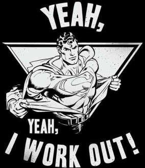 DC Comics Superman I Work Out Trui - Zwart - M