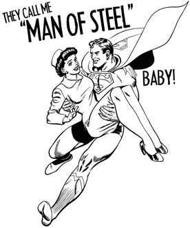 DC Comics Superman Man of Steel T-shirt - Wit - S