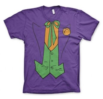 DC Comics The Joker paars verkleed t-shirt korte mouwen voor heren