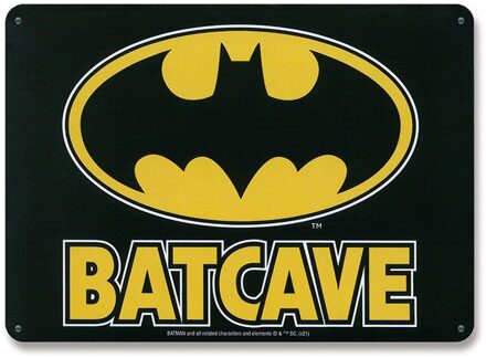 DC Comics Tin Sign Batcave 15 x 21 cm