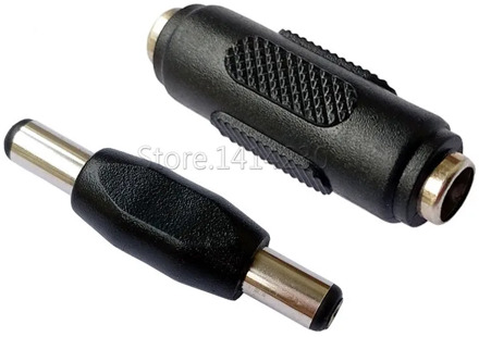 DC Conversion Head Jack double male to male 5.5*2.1MM / 5.5X2.1mm Female to Female Panel Mounting Adapter Connector Plug