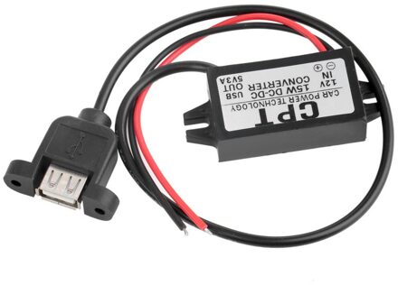 DC Converter Module 12V naar 5V 3A 15W USB Output Power Adapter