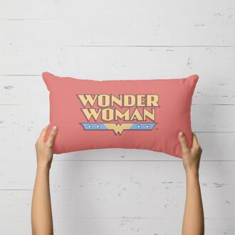 DC Cushions Retro Wonder Woman DC 30x50cm Rectangle Cushion Rectangular Cushion - Eco Friendly