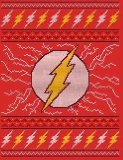 DC Flash Knit Men's Christmas T-Shirt - Red - L Rood