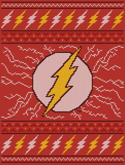 DC Flash Knit Men's Christmas T-Shirt - Red - XL Rood