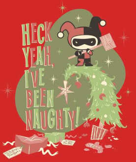 DC Heck Yeah I've Been Naughty! Christmas Jumper - Red - L Rood