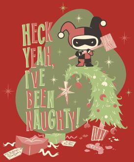 DC Heck Yeah I've Been Naughty! Men's Christmas T-Shirt - Red - L Rood