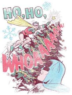DC Ho Ho Whoaaaaaaa Men's Christmas T-Shirt - White - XXL - Wit