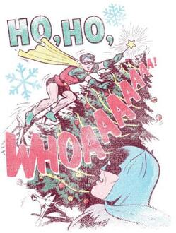 DC Ho Ho Whoaaaaaaa Women's Christmas T-Shirt - White - M Wit