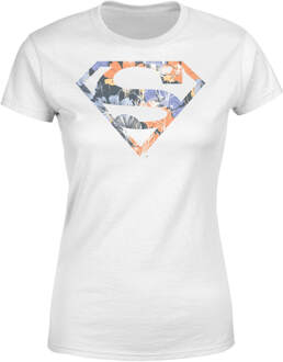 DC Originals Floral Superman Dames T-shirt - Wit - L