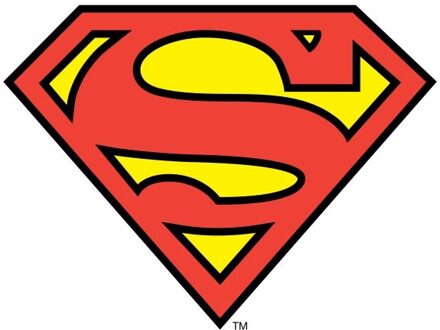 DC Originals Official Superman Shield T-shirt - Wit - L