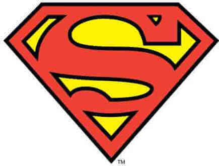 DC Originals Official Superman Shield T-shirt - Wit - XXL