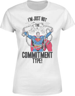 DC Originals Superman Commitment Type Dames T-shirt - Wit - XXL