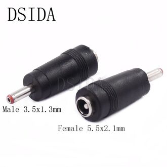 DC Power Adapter Connector Plug Male 3.5*1.3mm naar Vrouwelijke 5.5*2.1mm DC Conversie Hoofd DC Power Plug Outlet