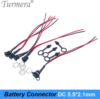 Dc Power Connector Voor Diy Dc Waterdicht Jack Connector DC022B 5.5X2.1 Mm 5 Stuks/partij Turmera DCE28