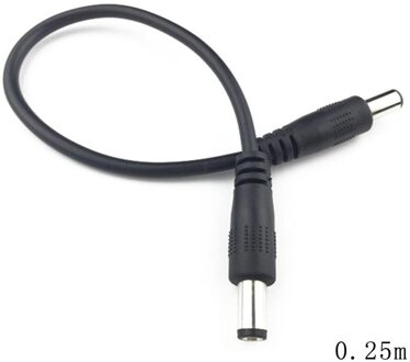 Dc Power Plug 5.5X2.1Mm Male Naar 5.5X2.1Mm Mannelijke Cctv Adapter Connector Kabel Power Extension cords 25cm