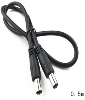 Dc Power Plug 5.5X2.1Mm Male Naar 5.5X2.1Mm Mannelijke Cctv Adapter Connector Kabel Power Extension cords 50cm