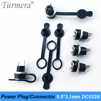 DC Power plug connector for diy dc waterproof jack connector DC022B 5.5 X 2.1 mm 5pieces/lot Turmera 2020 new