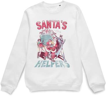 DC Santa's Helpers Christmas Jumper - White - L Wit