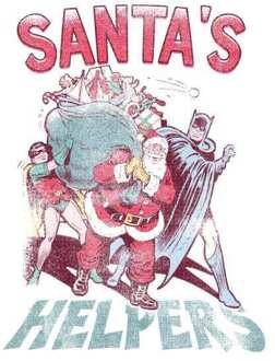 DC Santa's Helpers Men's Christmas T-Shirt - White - M Wit