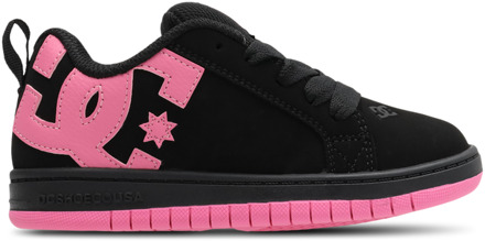 DC Shoes Court Graffik Peuterschoenen - Zwart - Maat 35 - Suède Black