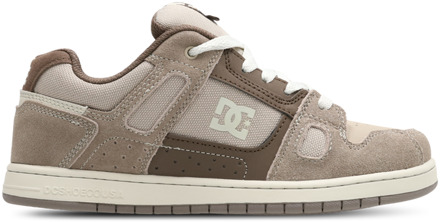 DC Shoes Stag Kindersneakers - Beige - Maat 35.5 - Leer