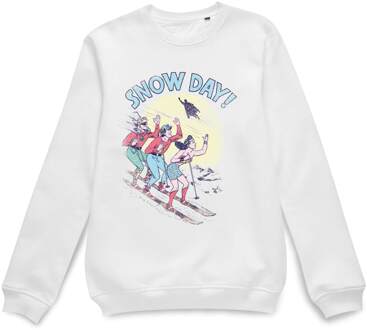 DC Snow Day! Christmas Jumper - White - XL Wit