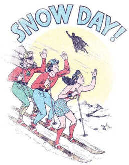 DC Snow Day! Men's Christmas T-Shirt - White - M - Wit