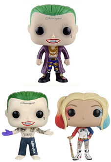 DC Suicide Squad 10cm Harley Quinn & Joker Vinyl Action Figure Toys