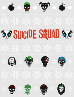 DC Suicide Squad Women's Christmas T-Shirt - Grey - XXL - Grijs