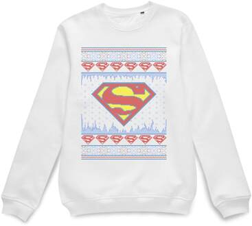 DC Supergirl Knit Christmas Jumper - White - L Wit