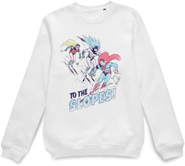 DC To The Slopes! Christmas Jumper - White - M Wit