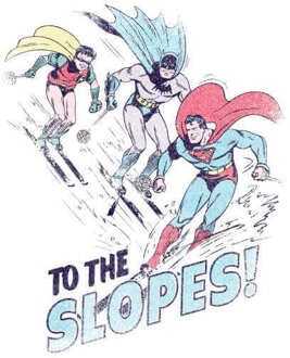 DC To The Slopes! Men's Christmas T-Shirt - White - XXL - Wit