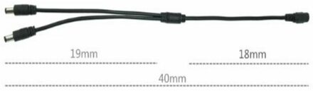 DC voeding splitter 1 naar 3 voor CCTV camera - small