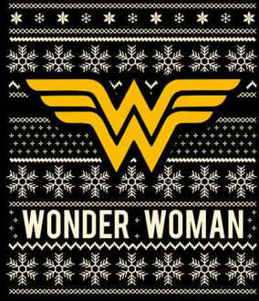 DC Wonder Woman Women's Christmas Jumper - Black - S Zwart