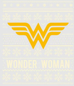 DC Wonder Woman Women's Christmas T-Shirt - Grey - 4XL Grijs