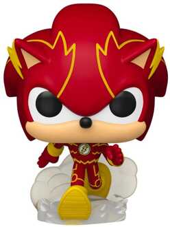 DC x Sonic the Hedgehog POP! Heroes Vinyl Figure Sonic as The Flash 9 cm