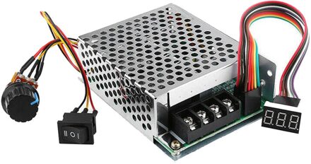 DC10-55V 12V 24V 36V 60A Pwm Motor Speed Controller Cw Ccw Omkeerbare Schakelaar Set Motoren Gouverneur