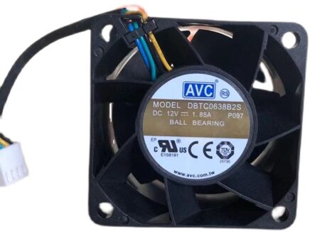 DC12V 1.85A Avc 6Cm 6038 Hoge Wind 4-Wire Cooling Fan Air Blower DBTC0638B2S-P097