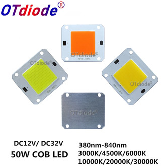 DC12V 32V 50W LED COB Integrated Smart IC Driver High Power 12V COB LED Cold White Warm White Full Spectrum