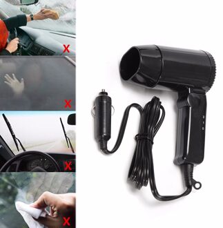 DC12V Auto Warmte Föhn 216W Draagbare Opvouwbare Blower Wind 2 Speed Met Vouwen Handvat voor Auto Voertuig venster De-glazuur